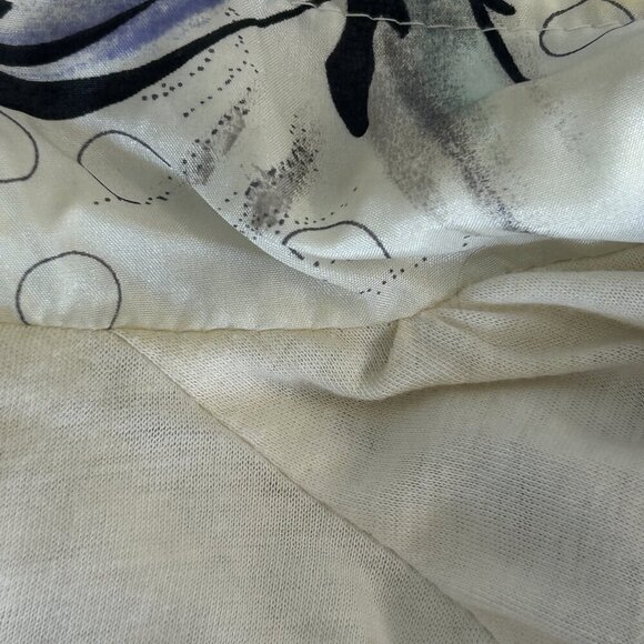 Vintage 90s Perry Sportswear Colorful Abstract Floral Bomber Jacket - Picture 4 of 12